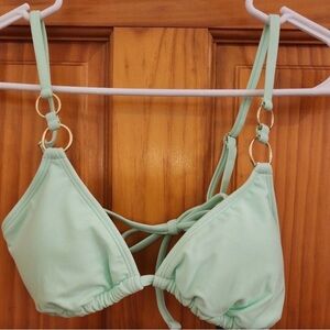wild fable Mint Green Triangle Bikini Top